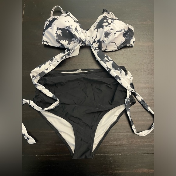 SUUKSESS Women Wrap Bikini Set Push Up High Waisted 2 Piece Swimsuits - Picture 7 of 8